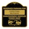 Signmission Reserved Parking for Expecting Mothers Unauthorized Vehicles Towed Away, Black & Gold, BG-1818-23104 A-DES-BG-1818-23104 - alternate 1
